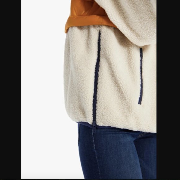 MOTHER | The Sher-Puff Zip Pullover in Inka Gold - Picture 5 of 16